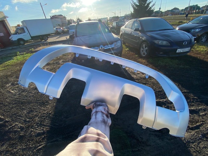 Накладка переднего бампера - фото 1